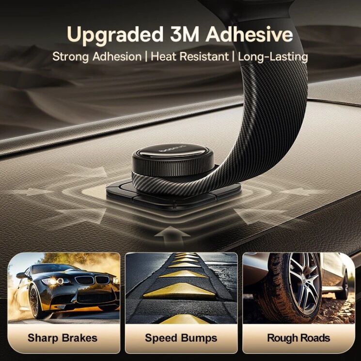 Автомобильный держатель с беспроводной зарядкой Baseus PrimeTrip C03 Pro (C0013A) - Cosmic Black: фото 8 из 11