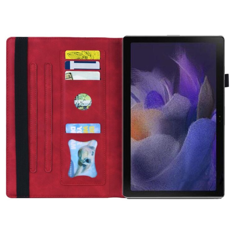 Чехол Deexe Business Style для Samsung Galaxy Tab A9 (X110/115) - Red: фото 2 из 8
