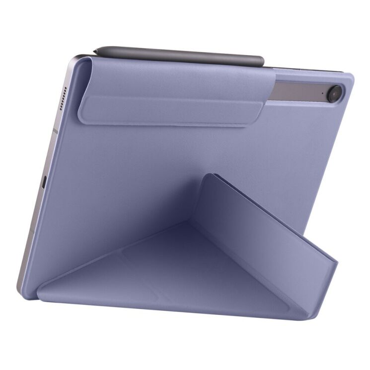Чeхол Deexe Origami Series для Samsung Galaxy Tab S9 / S9 FE / S10 FE (X710/716/510/516/520/526) - Lavender Purple: фото 3 из 12