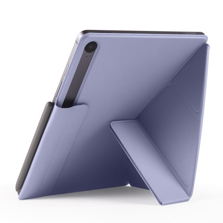 Чeхол Deexe Origami Series для Samsung Galaxy Tab S9 / S9 FE / S10 FE (X710/716/510/516/520/526) - Lavender Purple: фото 4 из 12