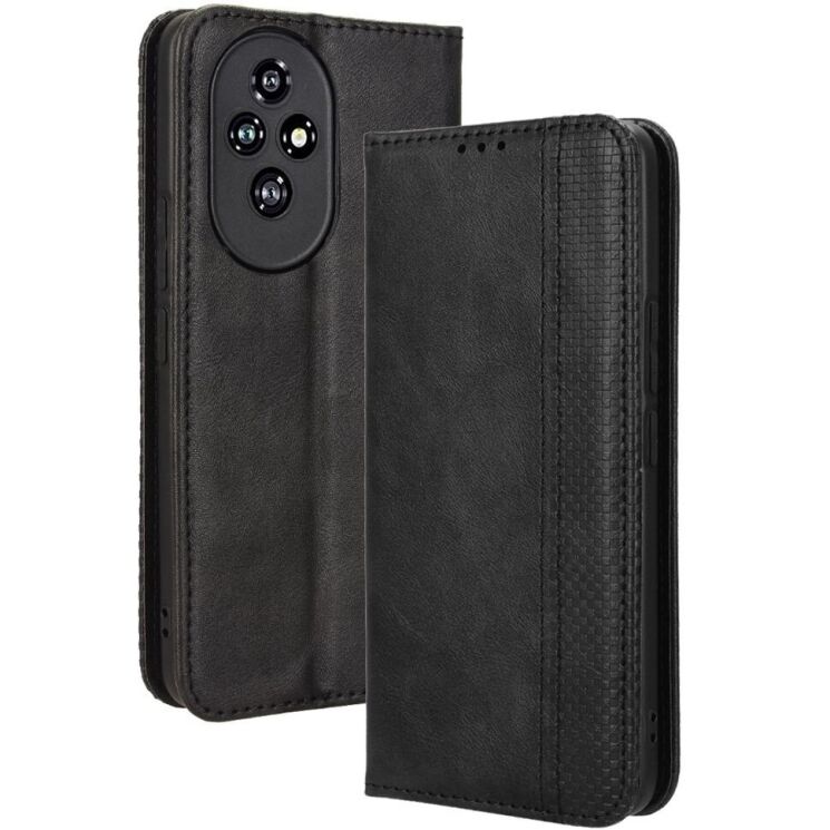 Чохол Deexe Retro Style для Honor 200 - Black: фото 1 з 7