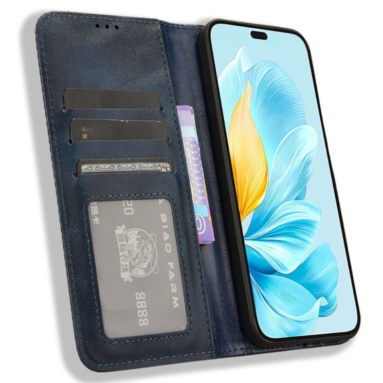 Чехол Deexe Retro Style для Honor 200 Lite - Blue: фото 2 из 7