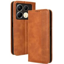 Чехол Deexe Retro Style для Infinix Note 40 - Brown: фото 1 из 7