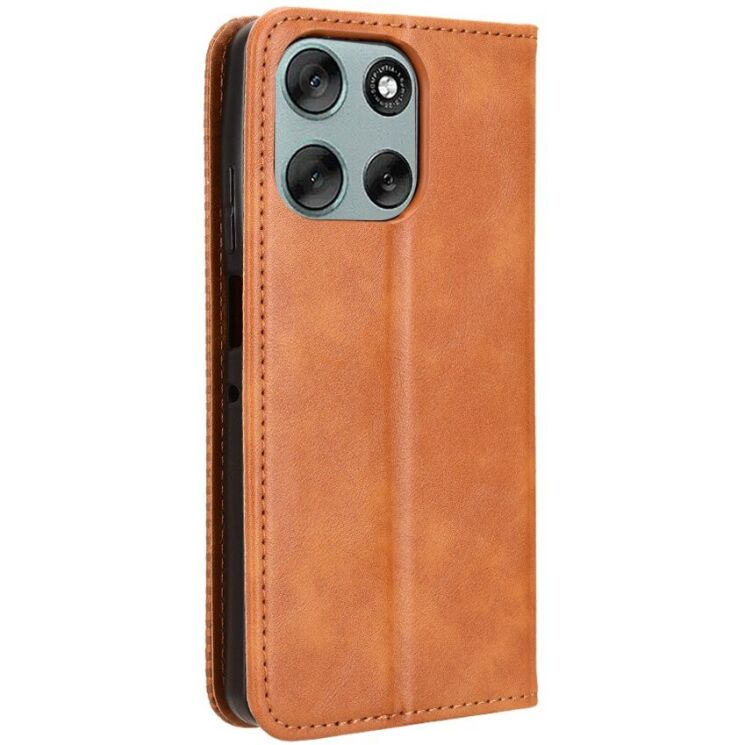 Чохол Deexe Retro Style для Motorola Moto G56 - Brown: фото 8 з 15