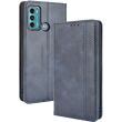 Чехол Deexe Retro Style для Motorola Moto G60 - Blue (286206L)