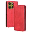 Чохол Deexe Retro Style для Motorola Moto G86 - Red (383322R)