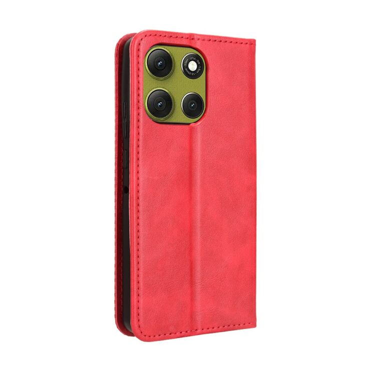 Чохол Deexe Retro Style для Motorola Moto G86 - Red: фото 9 з 15
