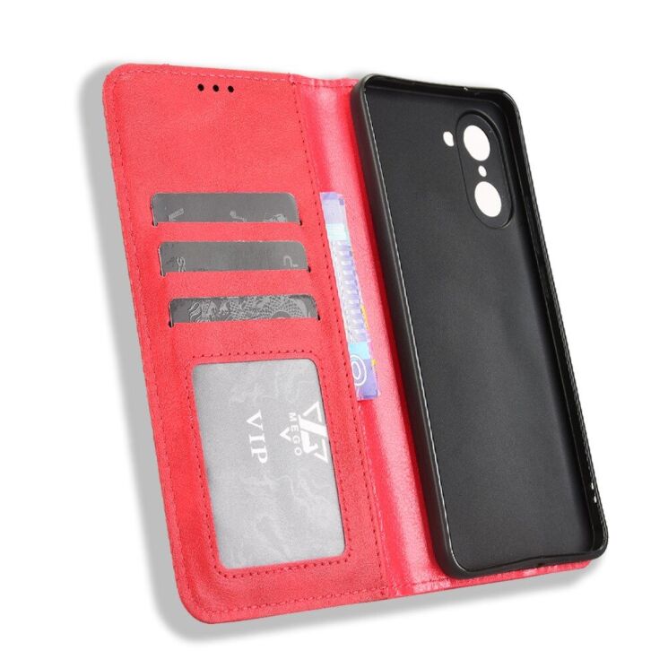 Чехол Deexe Retro Style для OnePlus Nord CE 5 / Ace 5 Racing - Red: фото 5 из 15