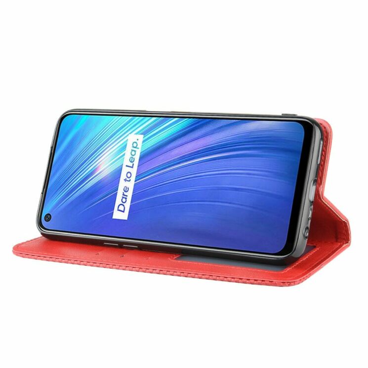Чохол Deexe Retro Style для Realme 6 / 6s - Red: фото 6 з 9