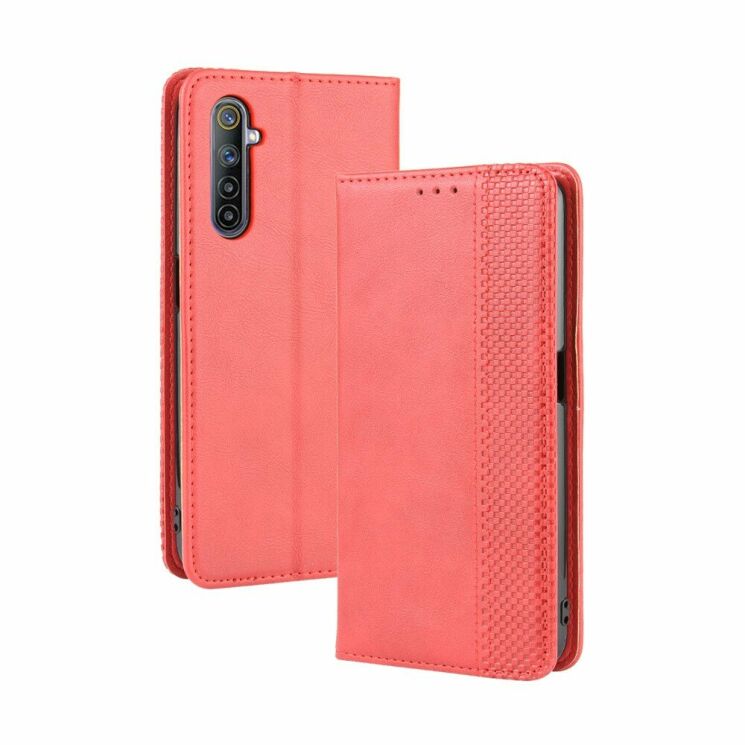 Чохол Deexe Retro Style для Realme 6 / 6s - Red: фото 7 з 9
