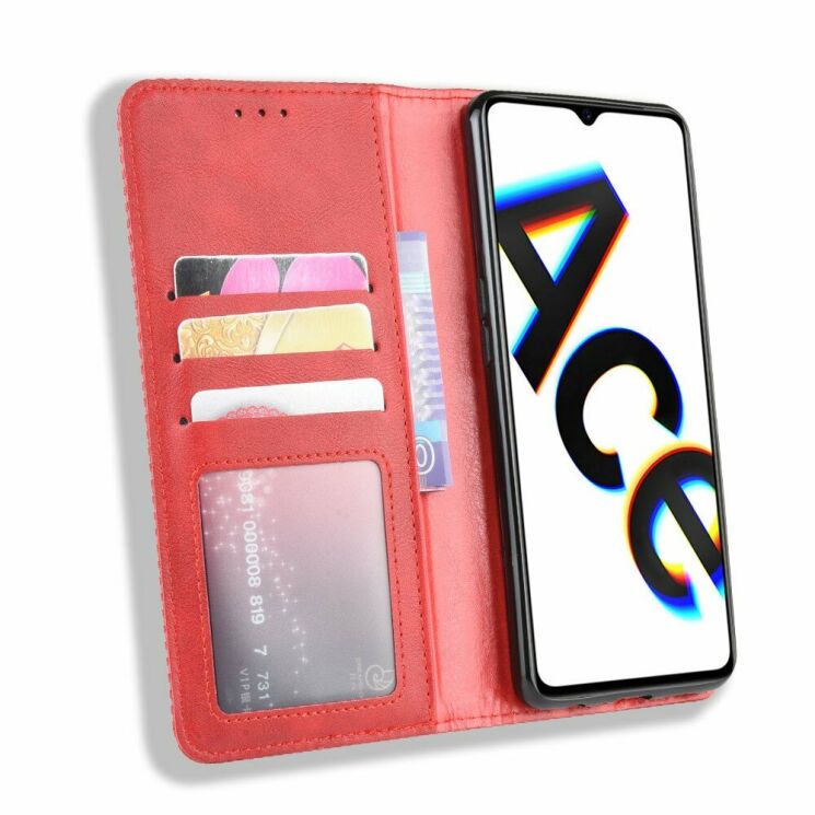 Чехол Deexe Retro Style для Realme X2 Pro - Red: фото 6 из 13