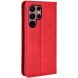 Чехол Deexe Retro Style для Samsung Galaxy S22 Ultra (S908) - Red (298438R). Фото 3 из 9