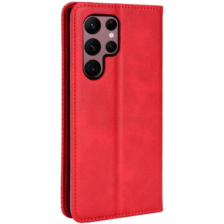 Чехол Deexe Retro Style для Samsung Galaxy S22 Ultra (S908) - Red: фото 3 из 9