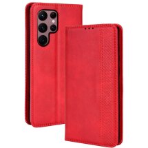 Чехол Deexe Retro Style для Samsung Galaxy S22 Ultra (S908) - Red: фото 1 из 9