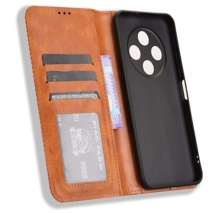 Чохол Deexe Retro Style для TECNO Spark 30C - Brown: фото 4 з 7