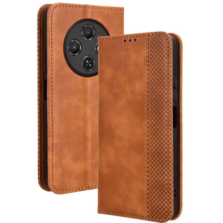 Чохол Deexe Retro Style для TECNO Spark 30C - Brown: фото 1 з 7