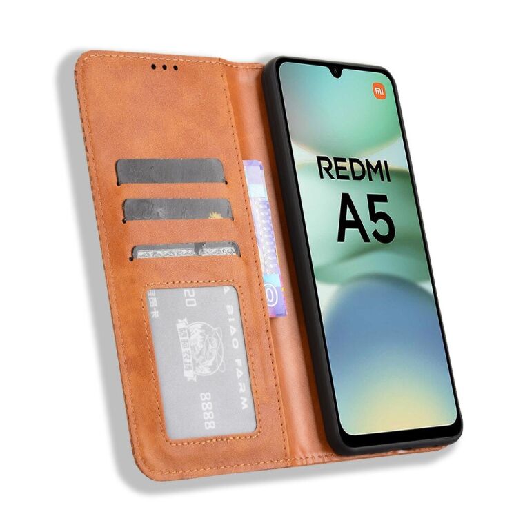 Чехол Deexe Retro Style для Xiaomi Redmi A5 - Brown: фото 2 из 7