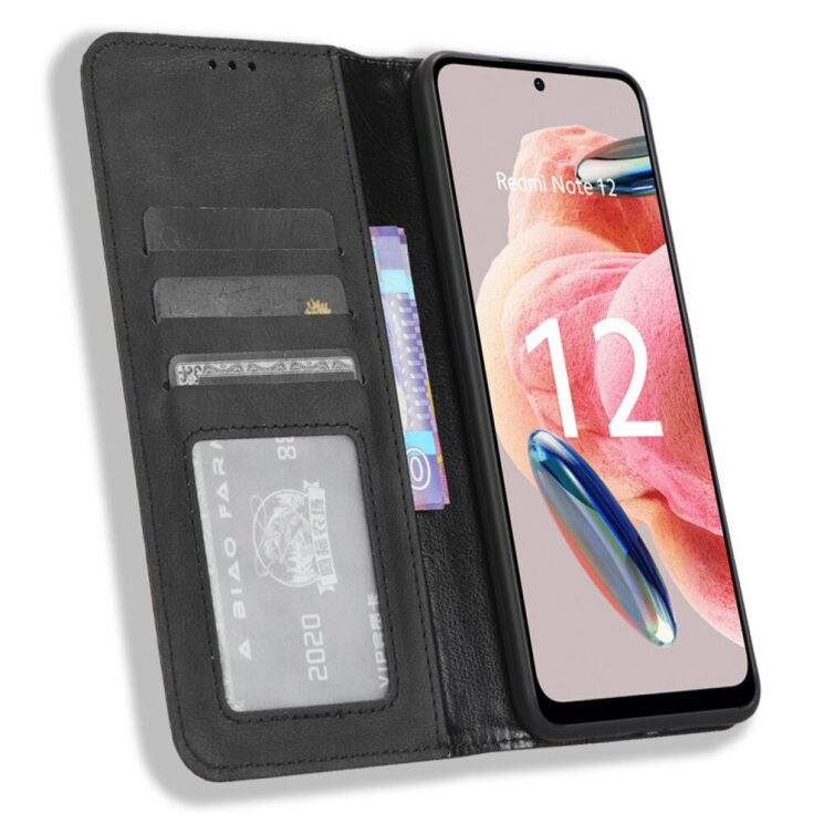 Чохол Deexe Retro Style для Xiaomi Redmi Note 12 - Black: фото 2 з 8