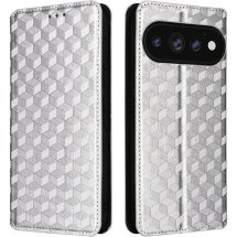 Чехол Deexe Rhombus Book для Google Pixel 11 / 11 Pro - Silver: фото 1 из 7