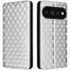 Чехол Deexe Rhombus Book для Google Pixel 11 / 11 Pro - Silver (425529S). Фото 1 из 7