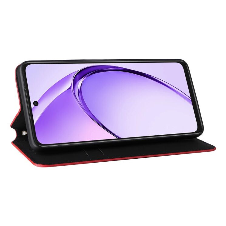 Чехол Deexe Rhombus Book для OPPO A3x / A3 / A40m - Red: фото 3 из 8