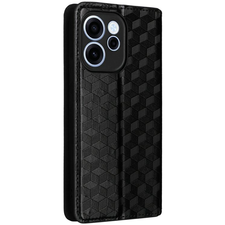 Чехол Deexe Rhombus Book для OPPO Reno 15 - Black: фото 7 из 7