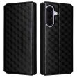Чехол Deexe Rhombus Book для Samsung Galaxy A37 (A376) - Black (406081B)