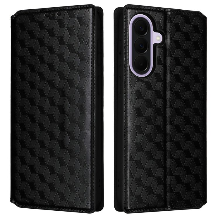 Чехол Deexe Rhombus Book для Samsung Galaxy A37 (A376) - Black: фото 1 из 7