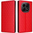 Чехол Deexe Rhombus Book для Xiaomi Redmi Note 15 (4G/5G) / Poco M8 - Red (404635R)
