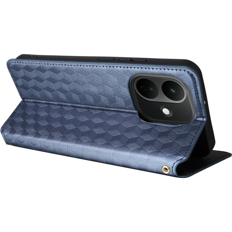 Чохол Deexe Rhombus Book для Xiaomi Redmi Note 17 - Blue (430015L) Чохол Deexe Rhombus Book для Xiaomi Redmi Note 17 - Blue: фото 4 з 7