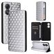 Чехол Deexe Rhombus Book для ZTE Blade A34 - Silver (366143S). Фото 7 из 9