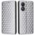Чехол Deexe Rhombus Book для ZTE Blade A34 - Silver: фото 1 из 9
