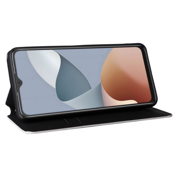 Чехол Deexe Rhombus Book для ZTE Blade A34 - Silver: фото 3 из 9
