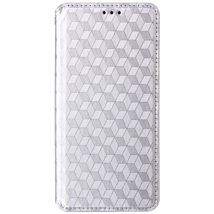 Чехол Deexe Rhombus Book для ZTE Blade A34 - Silver: фото 5 из 9