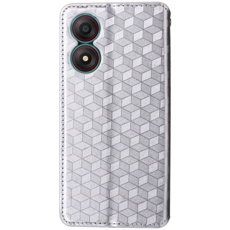 Чехол Deexe Rhombus Book для ZTE Blade A34 - Silver: фото 6 из 9