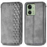 Чохол Deexe Rhombus Wallet для Motorola Edge 40 - Grey (335618H)