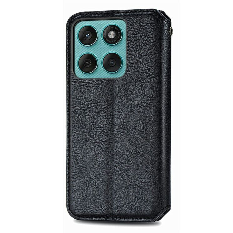 Чохол Deexe Rhombus Wallet для Motorola Moto G17 Power / G15 Power / G15 - Black (408425B) Чохол Deexe Rhombus Wallet для Motorola Moto G17 Power / G15 Power / G15 - Black: фото 5 з 6