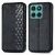 Чохол Deexe Rhombus Wallet для Motorola Moto G17 Power / G15 Power / G15 - Black: фото 1 з 6