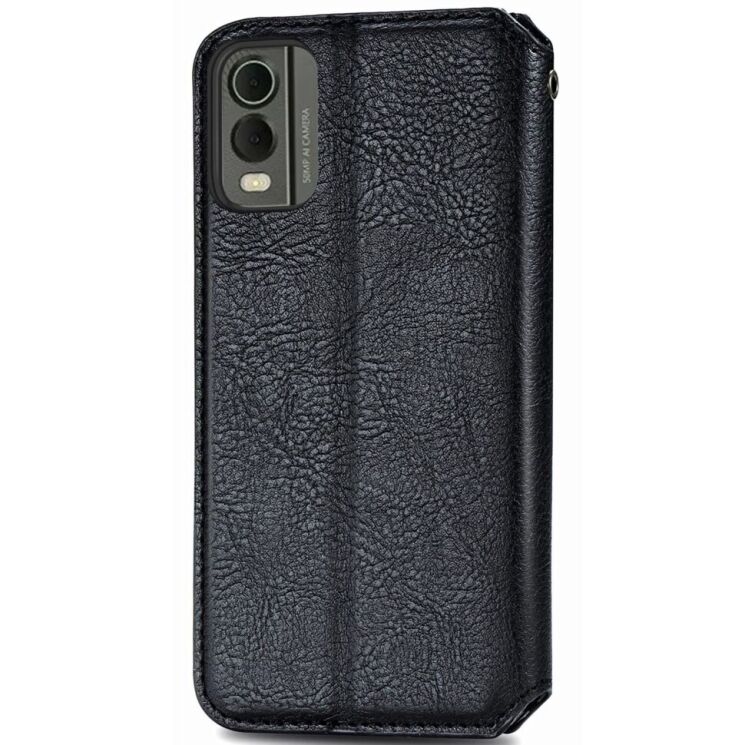 Чехол Deexe Rhombus Wallet для Nokia C32 - Black: фото 6 из 7