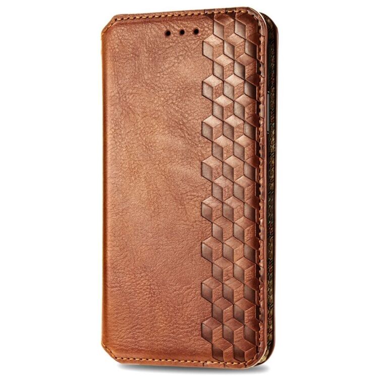 Чехол Deexe Rhombus Wallet для OPPO A60 - Brown: фото 4 из 9