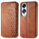 Чехол Deexe Rhombus Wallet для OPPO A60 - Brown (357423Z). Фото 1 из 9