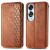 Чехол Deexe Rhombus Wallet для OPPO A60 - Brown: фото 1 из 9