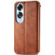 Чехол Deexe Rhombus Wallet для OPPO A60 - Brown (357423Z). Фото 5 из 9