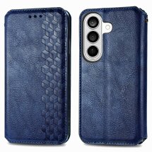 Чехол Deexe Rhombus Wallet для Samsung Galaxy A37 (A376) - Blue: фото 1 из 8