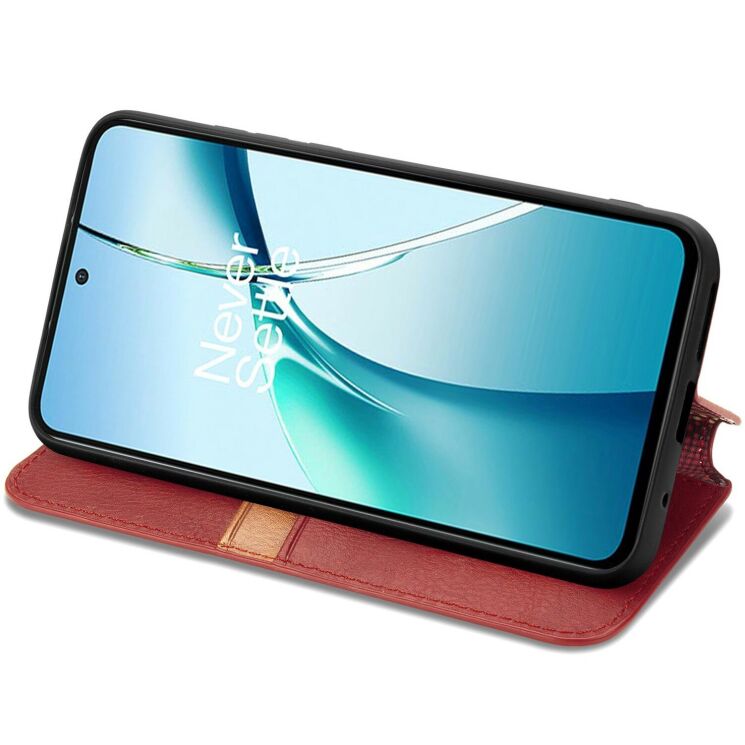 Чохол Deexe Rhombus Wallet для Xiaomi 15T Pro - Red: фото 3 з 6