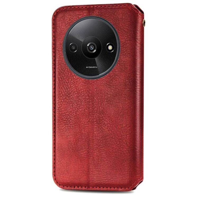Чехол Deexe Rhombus Wallet для Xiaomi Redmi A3 - Red: фото 6 из 10