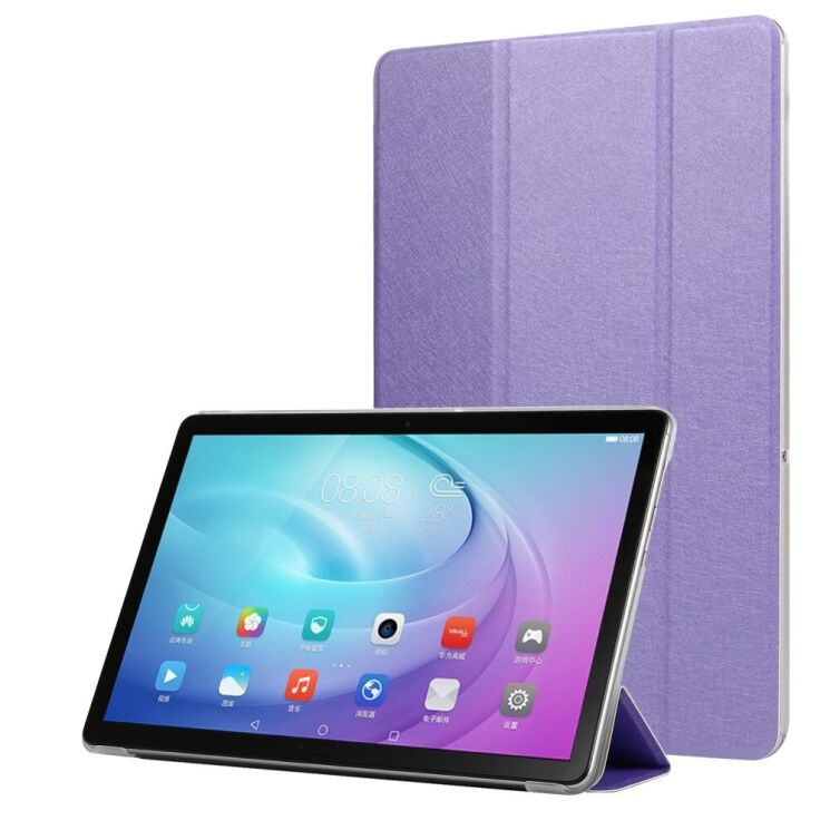Чехол Deexe Silk Texture для Huawei MatePad T10 / T10s - Purple: фото 1 из 7