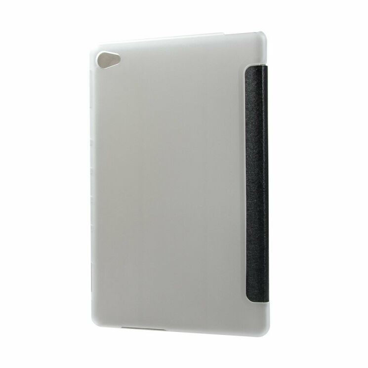 Чехол Deexe Silk Texture для Huawei MediaPad M5 Lite 10 - Black: фото 3 из 3
