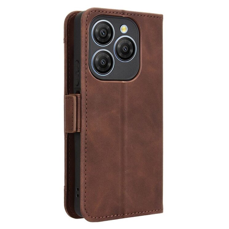 Чохол Deexe Wallet Stand для Blackview Shark 9 - Brown: фото 7 з 7
