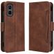 Чехол Deexe Wallet Stand для Infinix GT 30 Pro - Brown (386002Z). Фото 1 из 15